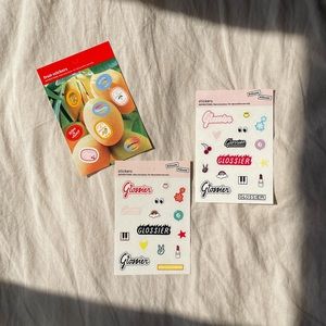 Glossier Stickers (3 Sheets)